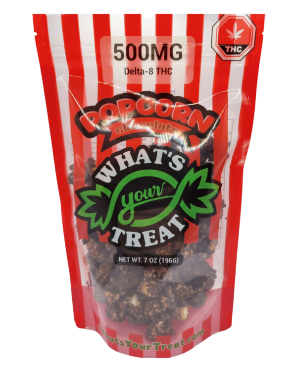 Delta 8 Chocolate Popcorn Front – What's Your Treat