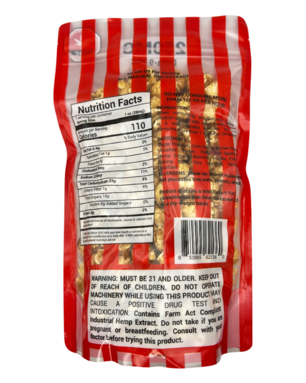 Delta 9 Caramel Popcorn Back – What's Your Treat