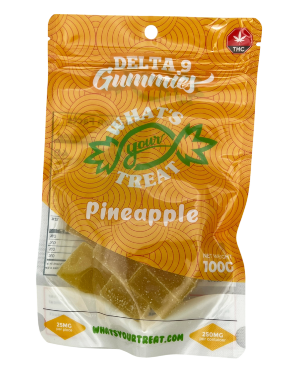 Delta 9 Pineapple Gummies Front- What's Your Treat