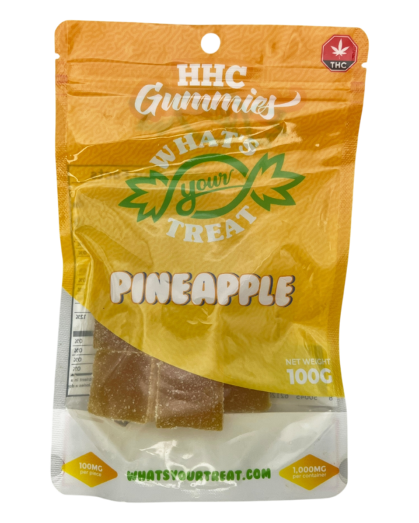 HHC Pineapple Gummies Front- What's Your Treat