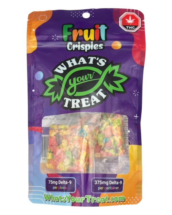 Delta 9 Fruit Crispies Treat Front- What's Your Treat