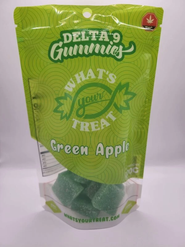 D9 Green Apple gummies_front