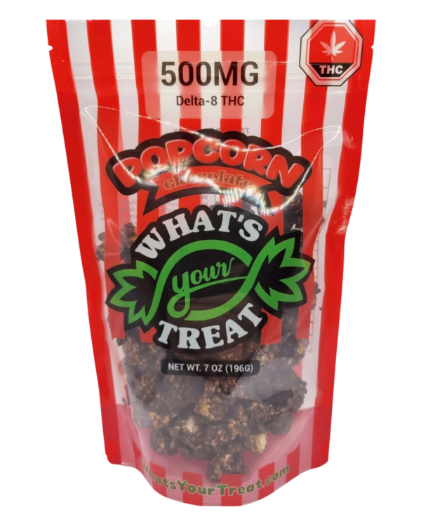 Delta 8 Chocolate Popcorn Front – What's Your Treat