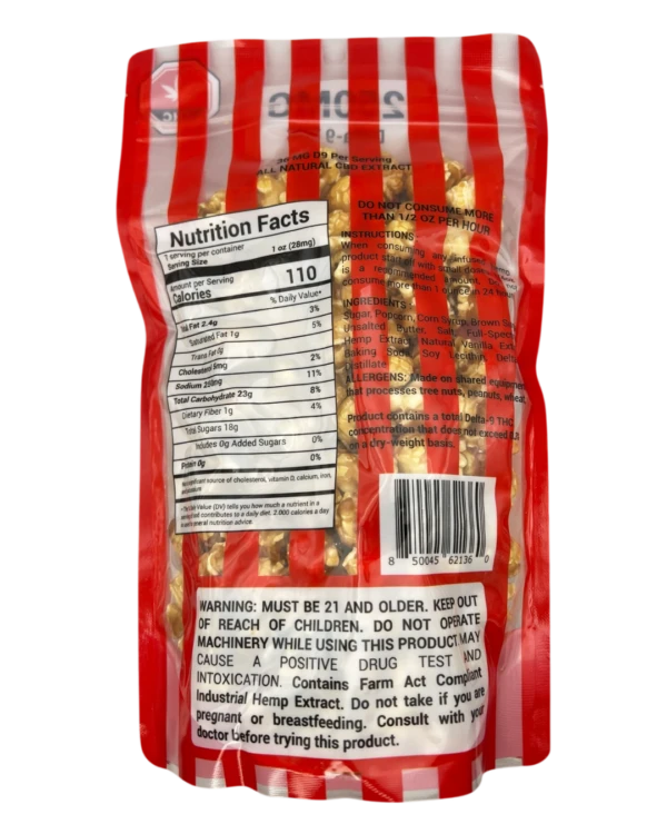 Delta 9 Caramel Popcorn Back – What's Your Treat