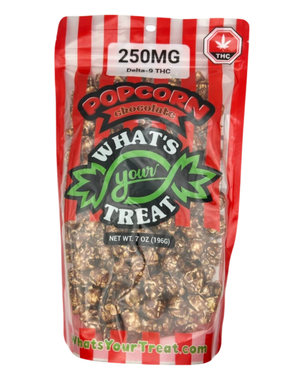 Delta 9 Chocolate Popcorn Front – What's Your Treat