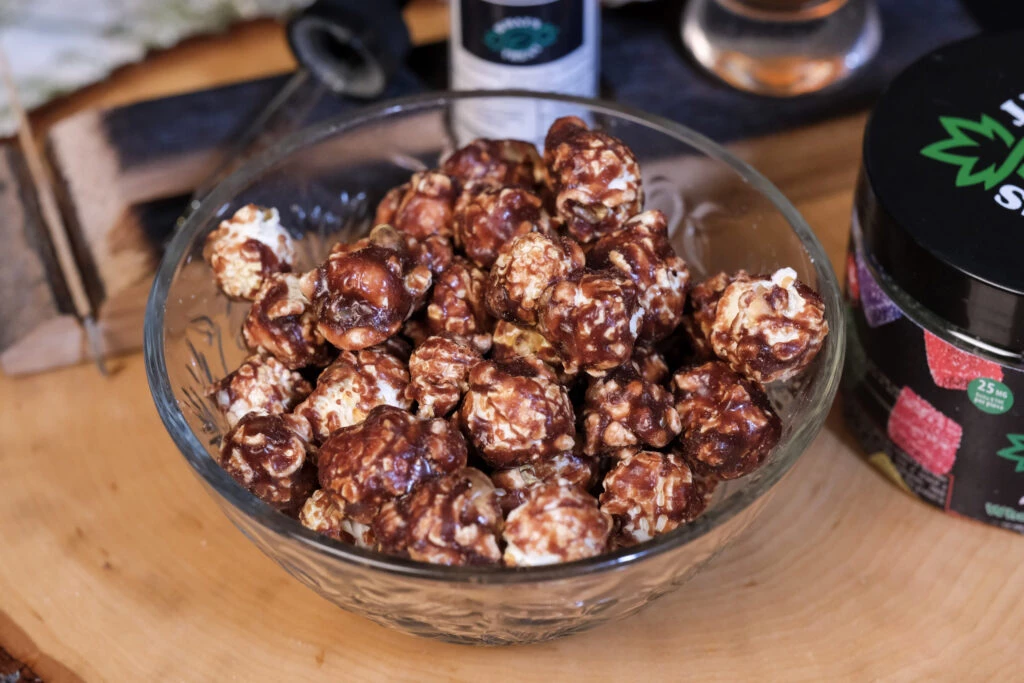 CBD infused popcorn for a relaxing snacking experience